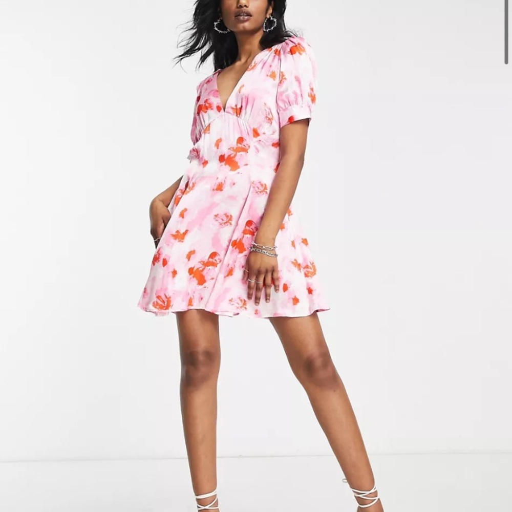 Asos Topshop Tie Dye Mini Dress